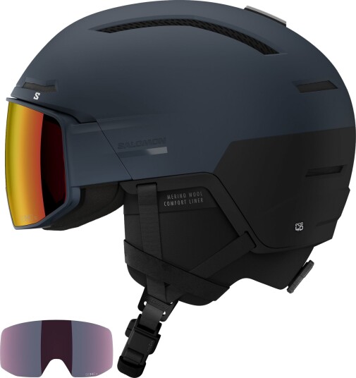 Salomon Driver Prime Sigma Plus Skihjelm med Visir Dress Blue 54-56 cm