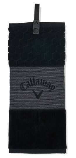 Callaway Tri-Fold Håndkle Sort