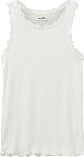 Sofie Schnoor Topp   Rib   Noos   AstridSY   Hvit   Sofie Schnoor   4 år (104)   Singlet