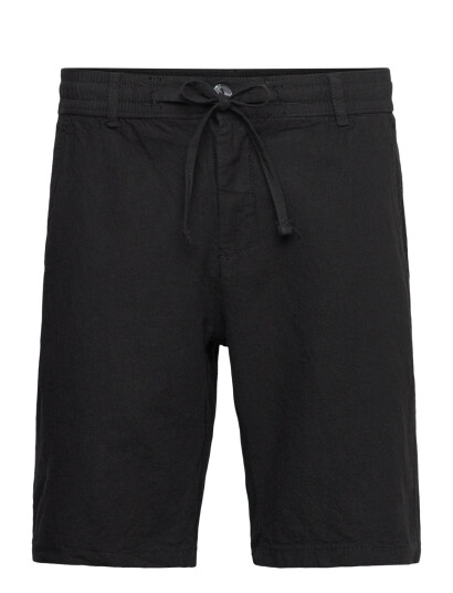 Lindbergh Linen Shorts - Black - XL