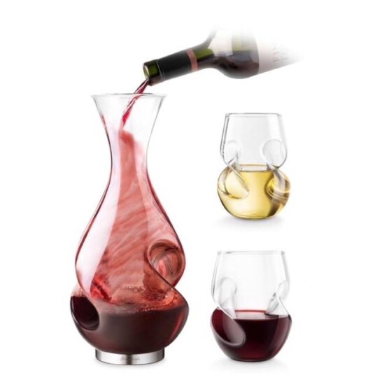 Conundrum XL vinluftingskaraffel med 8 glass