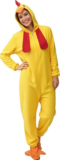 Kylling Jumpsuit Kostyme - Large/X-Large
