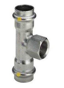 Viega Sanpress Inox T-Skjorte 42mm x 1/2" Rustfri Stål Pressfitting