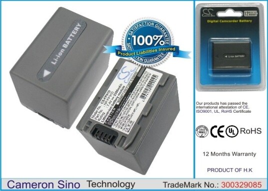Cameron Sino Batteri til kamera for Sony DCR-DVD105, DCR-DVD202E, DCR-DVD203 m.fl.