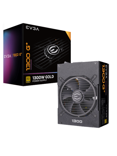 EVGA SuperNOVA 1300 G+ Strømforsyning (PSU) - 1300 Watt - 135 mm - 80 Plus Gold sertifisert