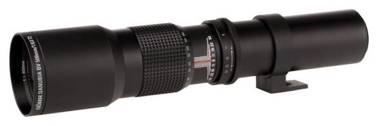 DANUBIA Blendervalg Teleobjektiv - 8,0 Zoom 500mm T2 Tilkobling Ã70mm