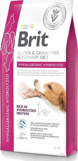 Brit Veterinary Diet Dog Hypoallergenic Hydrolyzed 12kg Brit Veterinary Diet Dog Hypoallergenic Hydrolyzed 12kg