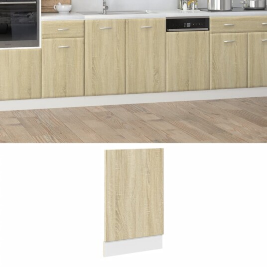 Oppvaskmaskinspanel sonoma eik 45x3x67 cm sponplate Oppvaskmaskinspanel sonoma eik 45x3x67 cm sponplate