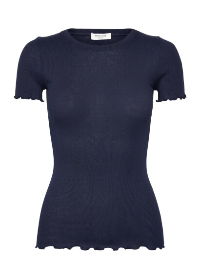 Rosemunde Rwbernadine Organic  Ss O-Neck T-Sh - Navy - XL