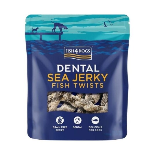 Fish4Dogs Dental Fiskefletter 100 g - Sunn Hundesnacks