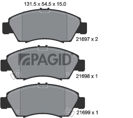 PAGID T3024N Bremseklosser