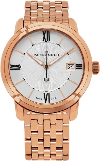 Alexander Herreklokke A111B 08 Heroic Sølvfarget/Rose gulltonet