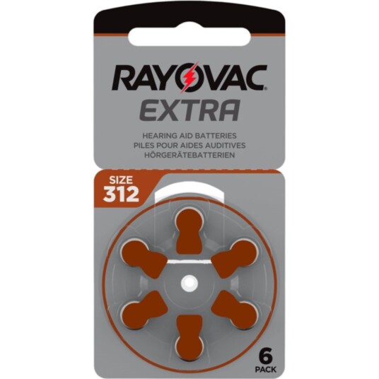 Rayovac 312 Høreapparatsbatterier 10-pack Brun Sink Luft 1,5V