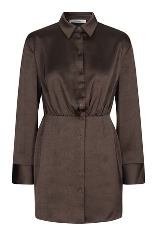 Oval Square Polish Shirt Dress Dark Oak M Oval Square Polish Shirt Dress Dark Oak M