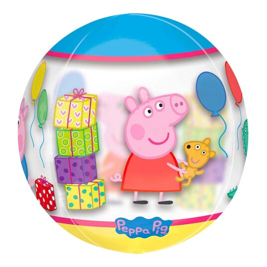 Amscan EU Folieballong Orbz Gjennomsiktig Peppa Gris