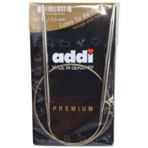 Addi Turbo Rundpinner Messing 60cm 5,50mm / 23.6in US9