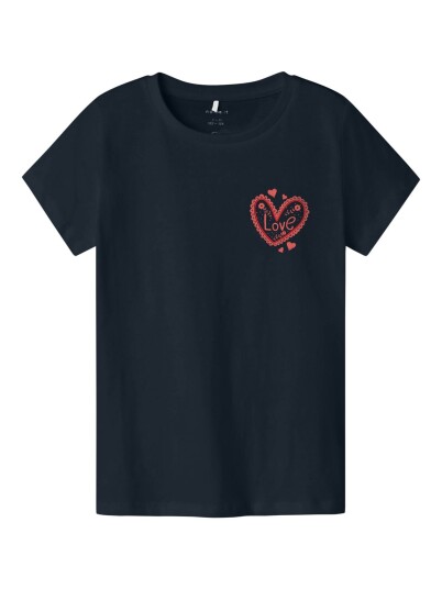 Name It Hjer Short Sleeve Top Box Blå 122/128