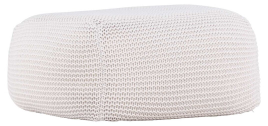 Venture Design Luca puff Creme 60 x 60 cm Hvit