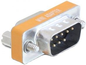 Delock DB-9 Null Modem-Adapter Hann til Hann 9-p Sub-D Delock DB-9 Null Modem-Adapter Hann til Hann 9-p Sub-D