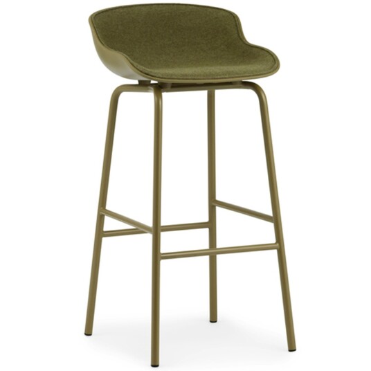 Normann Copenhagen Hyg Barstol 75 cm Polstret Front Olive