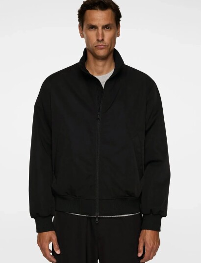 J. Lindeberg Berkley 2L Bomber Jacket   Black   M