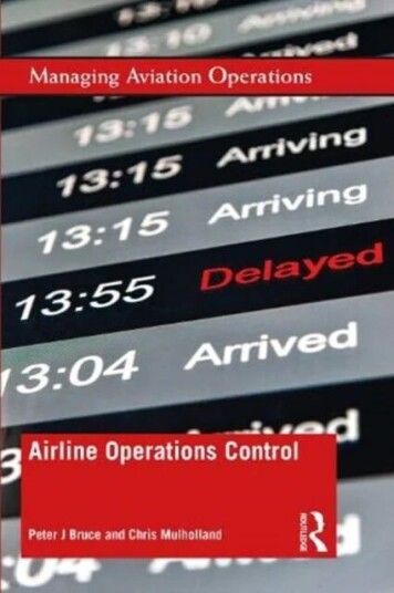 Airline Operations Control Av Peter J. Bruce, Chris Mulholland