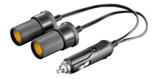 Pro CAR 12V Sigarettuttak Y-distributor 0.2m - Svart Pro CAR 12V Sigarettuttak Y-distributor 0.2m - Svart