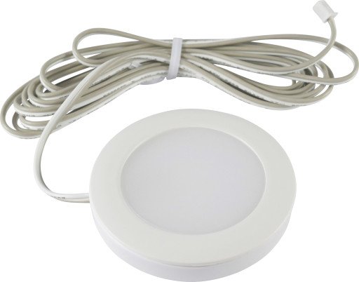 Nordtronic Linea inn-/påbygningsspot, 2,3W/3000K LED, matt hvit