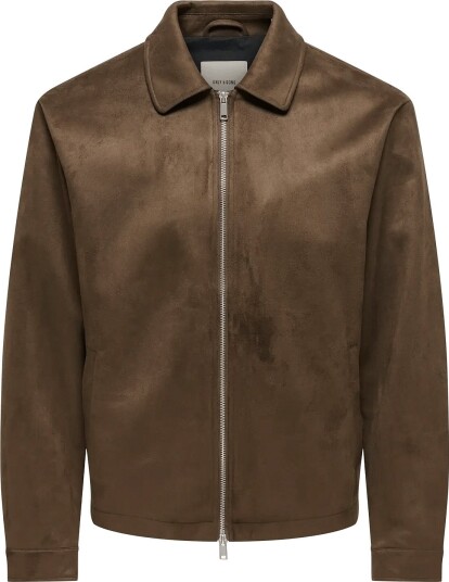 ONLY & SONS Onsruby Fake Suede Jacket Otw Vd CARAFE M