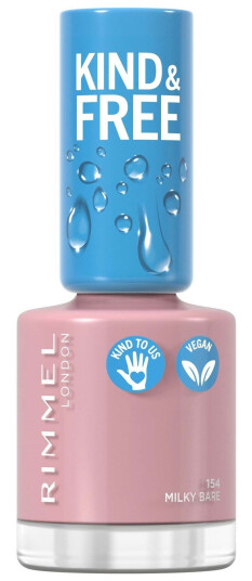 Rimmel London Kind & Free Nail Polish Lacquer 154 Milky Bare 8ml Rimmel London Kind & Free Nail Polish Lacquer 154 Milky Bare 8ml