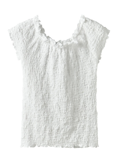 name it Nkfhalisse Ss Short Top White 158-164 name it Nkfhalisse Ss Short Top White 158-164