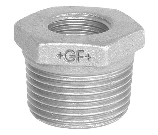 Georg-Fischer Reducing bush galvanized concentric 1 1/4 x 3/4