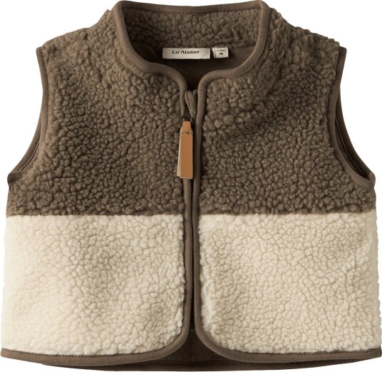 Lil"Atelier Nbmlajo Loose Vest Lil Brown 86