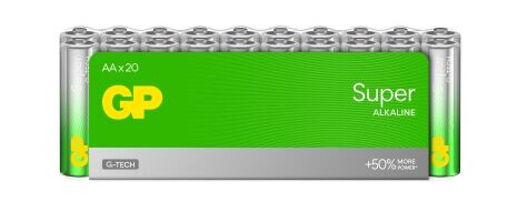 GP Super Alkaline AA-batteri 20-pakning - 1.5V Engangsbatteri