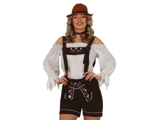 Tyrolese Lederhosen, Mørkebrune Tyrolese Lederhosen, Mørkebrune