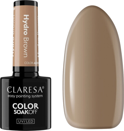 Claresa Hybrid Soak Off Nail Polish Alchemy Hydro Brown 5ml