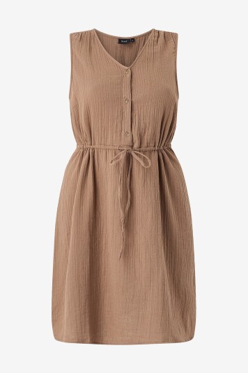 Zizzi   Kjole vvIvu S/L Abk Dress   Brun