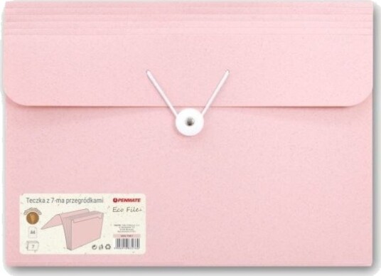 Mappe/Perm Med 7 A4 Poser Rosa Penmate