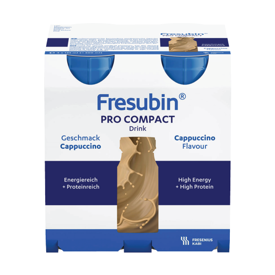 Fresubin Pro Compact Drink næringsdrikk Cappuccino 4x125 ml Fresubin Pro Compact Drink næringsdrikk Cappuccino 4x125 ml