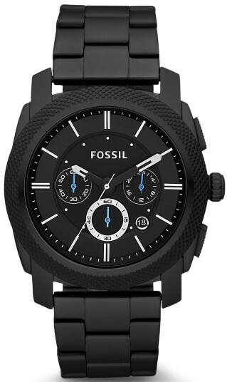 Fossil Herreklokke FS4552 Machine Sort/Stål Ø45 mm