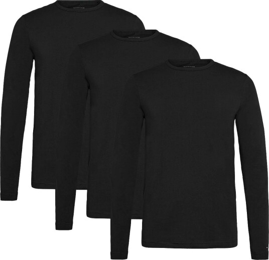 Tommy Hilfiger 3P Ls Tee BLACK BLACK BLACK M Tommy Hilfiger 3P Ls Tee BLACK BLACK BLACK M
