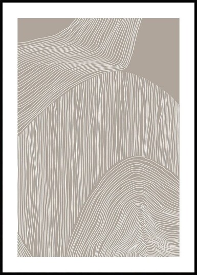 Abstract Organic Lines Plakat Plakat / 100x150cm