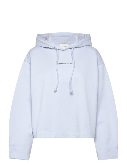 Closed Cropped Hoodie Blue L Closed Cropped Hoodie Blue L
