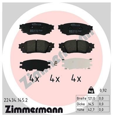 Bremseklosser ZIMMERMANN 22434.145.2 Bremseklosser ZIMMERMANN 22434.145.2