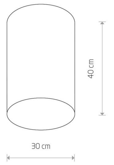 Euluna Cameron taklampe hvit Ø 30 cm