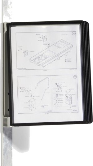 Durable Vario Magnet Wall 5 Vegg Portrett A4 Sort