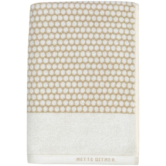 Grid Badehåndkle 70 x 140 cm Sand/Benhvit Grid Badehåndkle 70 x 140 cm Sand/Benhvit