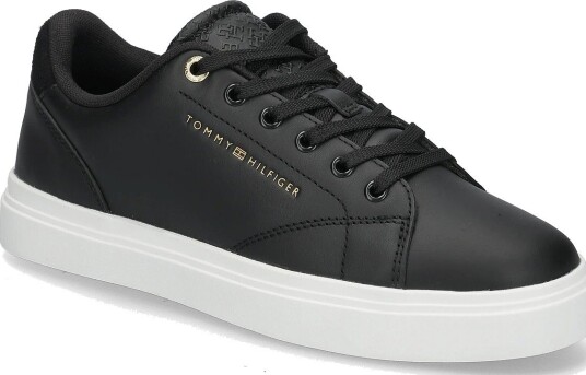 Tommy Hilfiger Feminine Cupsole Monogram - BLACK - 36