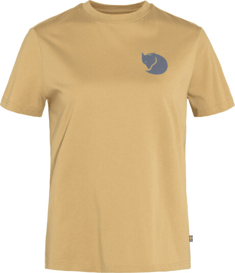 Fj�llr�ven Women's Fox Boxy Logo Tee Beige XL Woman