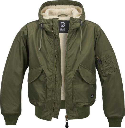 Brandit CWU Hooded Jakke XL Grønn